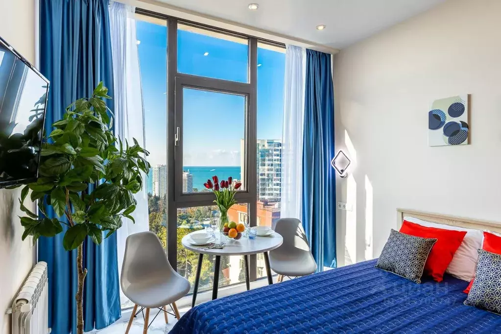 Студия Краснодарский край, Сочи Светлана мкр, ул. Депутатская, 10Б/1 ... - Фото 1