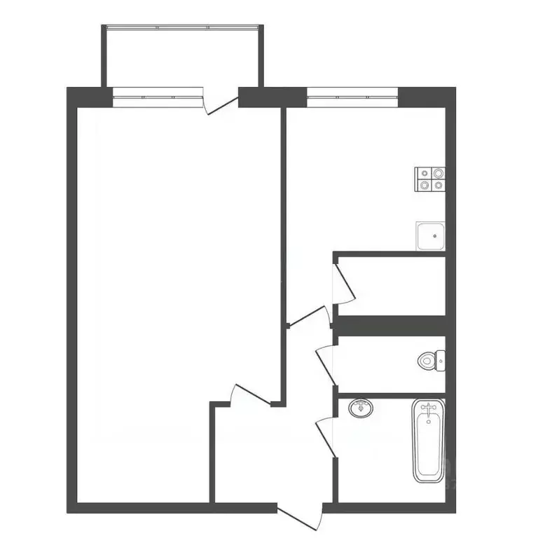 1-к кв. Калужская область, Обнинск просп. Маркса, 12 (35.1 м) - Фото 2