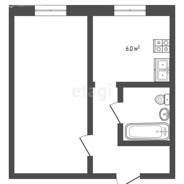 1-комнатная квартира: Талица, улица Ленина, 88 (29.5 м) - Фото 0