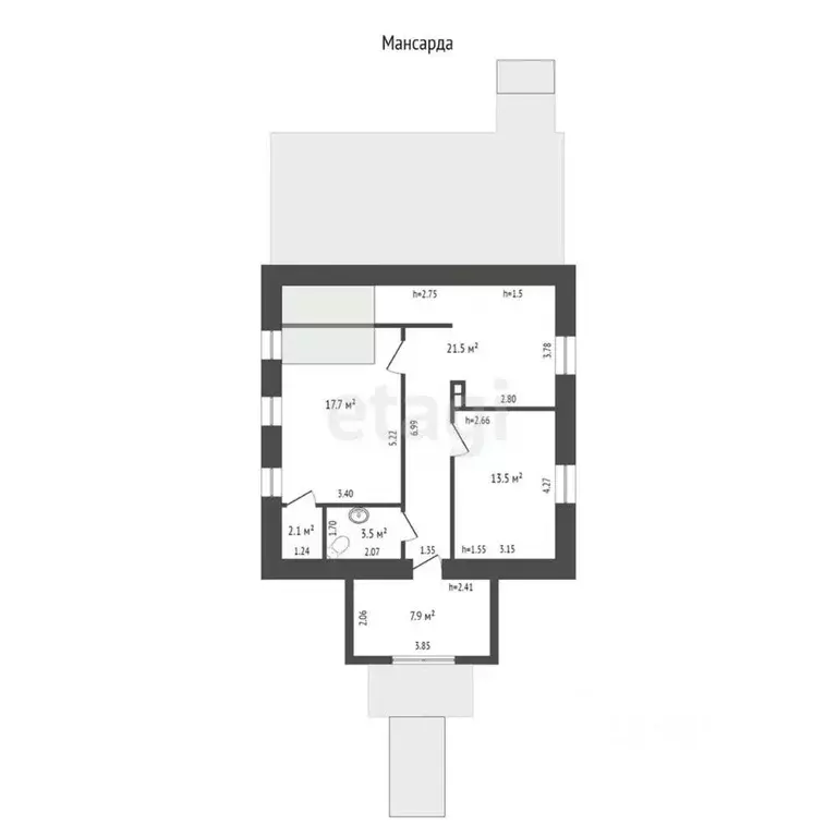 Дом в Удмуртия, Завьяловский район, с. Юськи Полевая ул., 10 (134 м) - Фото 2