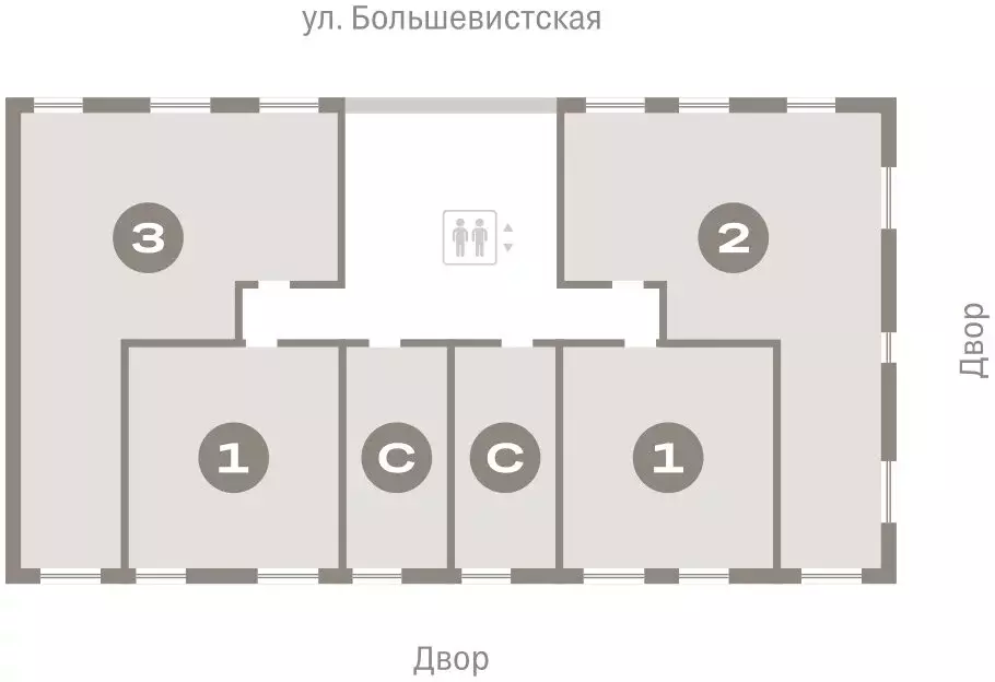 Квартира-студия: Новосибирск, Октябрьский район, микрорайон ... - Фото 1