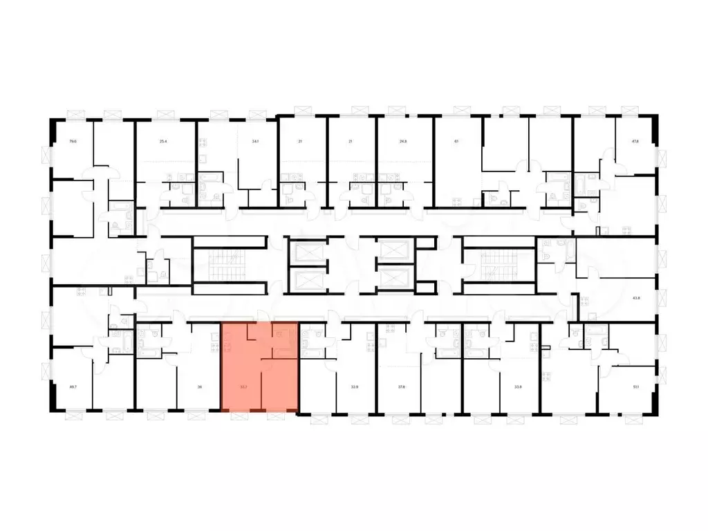 1-к. квартира, 32,2 м, 14/24 эт. - Фото 1