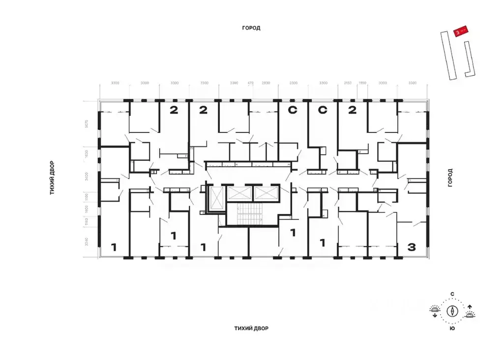 2-к кв. Свердловская область, Екатеринбург ДНК: Дом на Куйбышева жилой ... - Фото 2