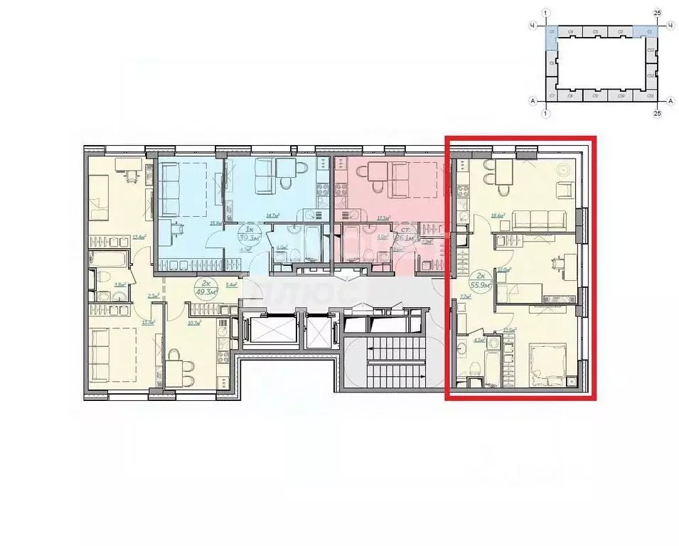 2-к кв. Московская область, Ленинский городской округ, д. Сапроново, ... - Фото 2
