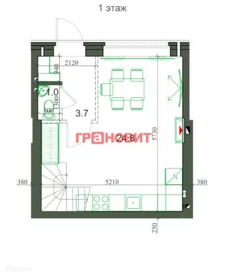 Продаётся 2-к квартира, 57 м - Фото 1