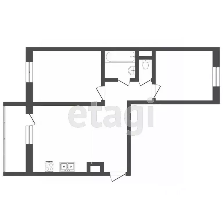 2-к кв. Тюменская область, Тюмень ул. Павла Шарова, 9к1 (67.6 м) - Фото 2