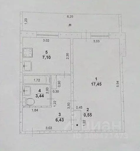 1-к кв. Ульяновская область, Ульяновск ул. Шигаева, 9 (38.0 м) - Фото 0