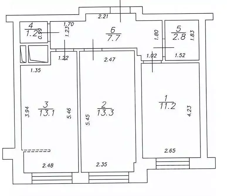 2-к кв. Татарстан, Казань ул. Рауиса Гареева, 105Б (49.3 м) - Фото 2