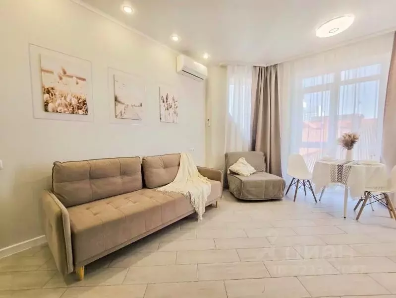 Студия Краснодарский край, Сочи Адлер жилрайон, ул. Прибрежная, 10 ... - Фото 1