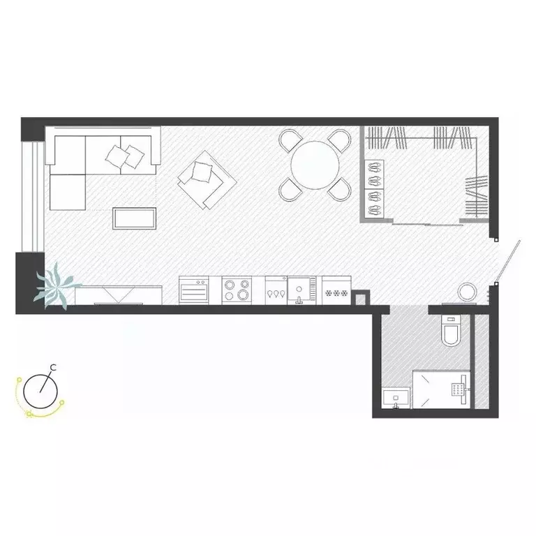 1-к кв. Приморский край, Владивосток ул. Нейбута (37.98 м) - Фото 1