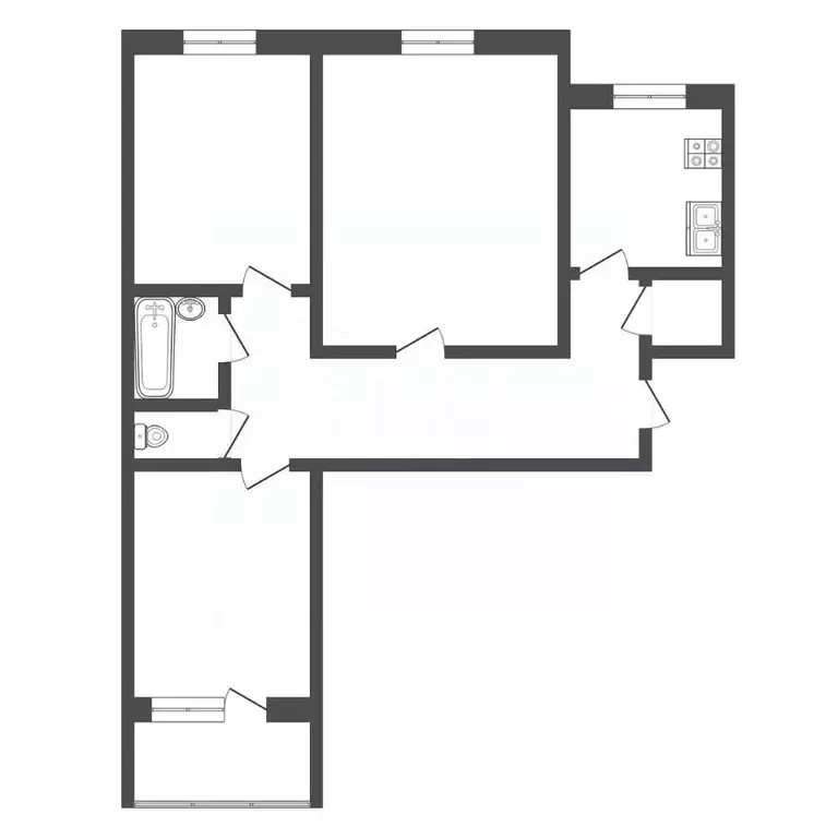 3-к кв. Владимирская область, Муром ул. Чкалова, 20 (62.9 м) - Фото 2