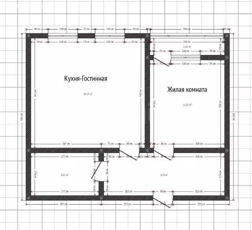 1-комнатная квартира: Краснодар, Скандинавская улица, 1к2 (45 м) - Фото 0