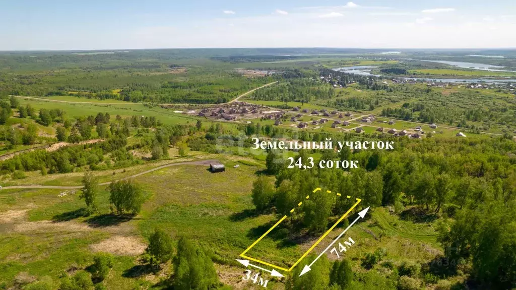 Участок в Томская область, Томский район, с. Коларово ул. 4-я Нагорная ... - Фото 2