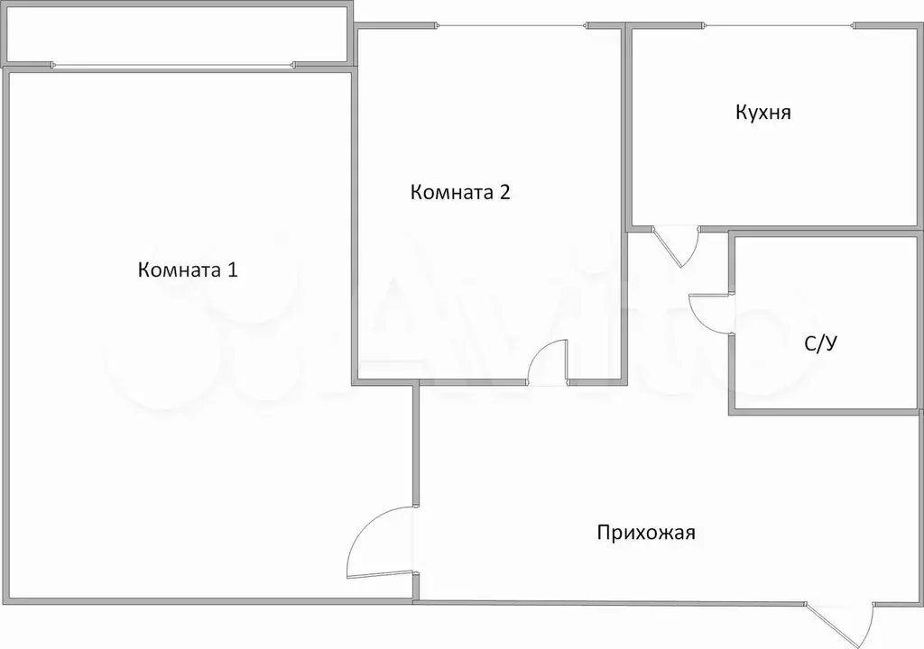 2-к. квартира, 44,6 м, 7/9 эт. - Фото 0