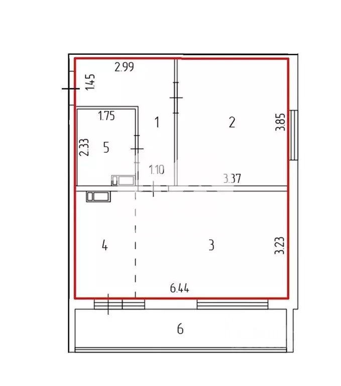 2-к кв. Новосибирская область, Новосибирский район, Краснообск рп ... - Фото 2