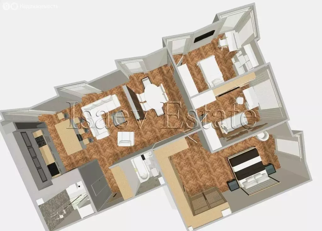 4-комнатная квартира: Москва, Севастопольский проспект, 22А (110.4 м) - Фото 1