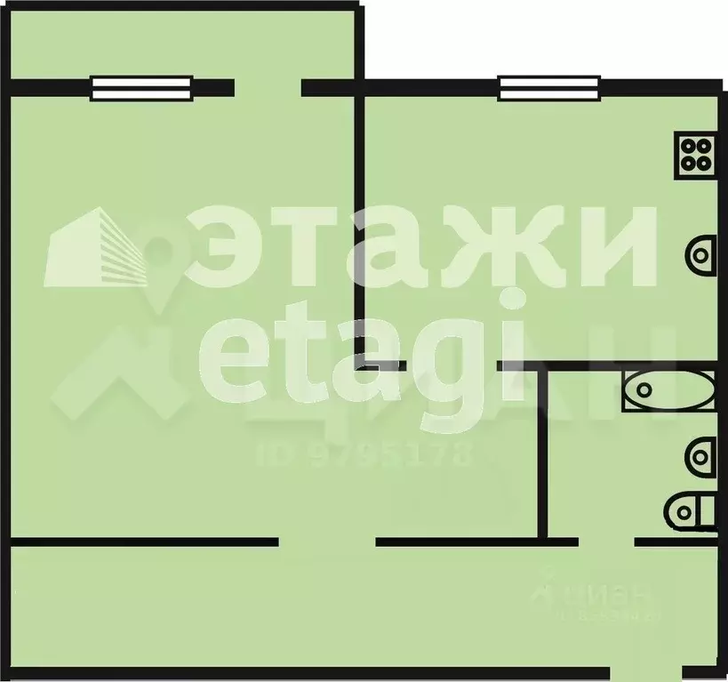 1-к кв. Татарстан, Казань Чистопольская ул., 85 (50.0 м) - Фото 1