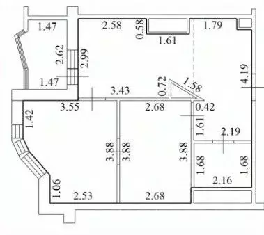 1-к кв. Московская область, Красногорск бул. Красногорский, 17 (49.3 ... - Фото 2