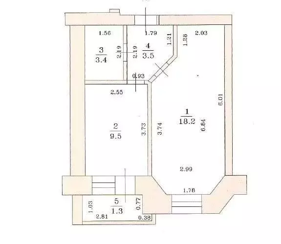 1-комнатная квартира: Казань, Поселковая улица, 29 (35.9 м) - Фото 0