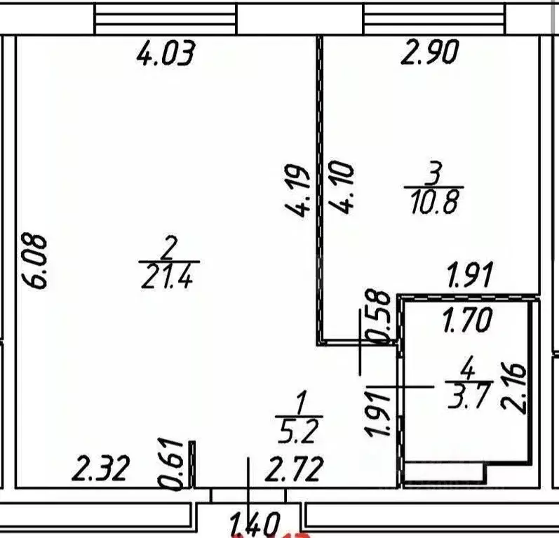 1-к кв. Московская область, Котельники Белая Дача мкр, 11к1 (41.0 м) - Фото 2