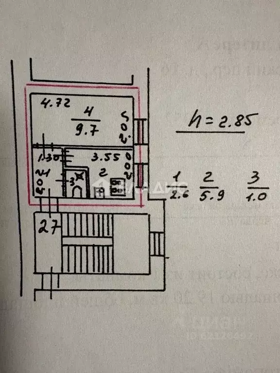 1-к кв. Санкт-Петербург Гродненский пер., 16 (20.0 м) - Фото 2