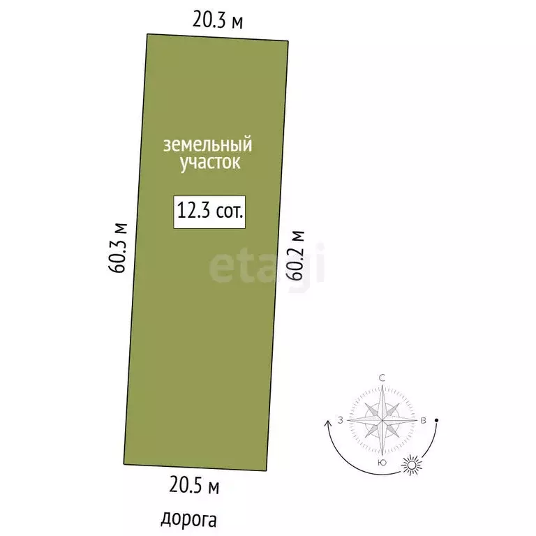 Участок в Тюменская область, Нижнетавдинский муниципальный округ, СНТ ... - Фото 1