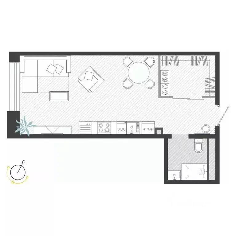 1-к кв. Приморский край, Владивосток ул. Нейбута (37.98 м) - Фото 1