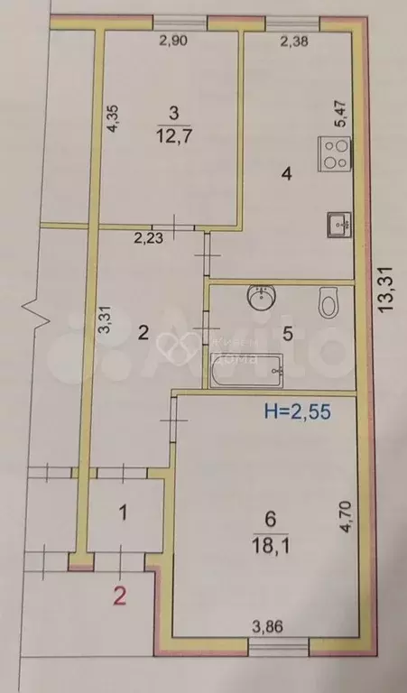 Дом 63,2 м на участке 1 сот. - Фото 0