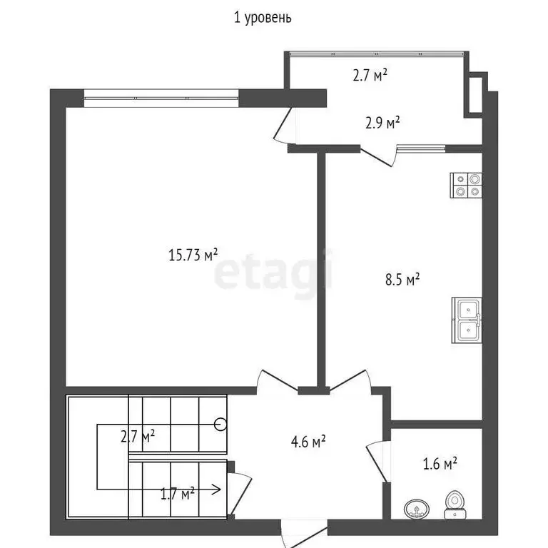 3-комнатная квартира: Севастополь, улица Адмирала Фадеева, 21Б (79.4 ... - Фото 1