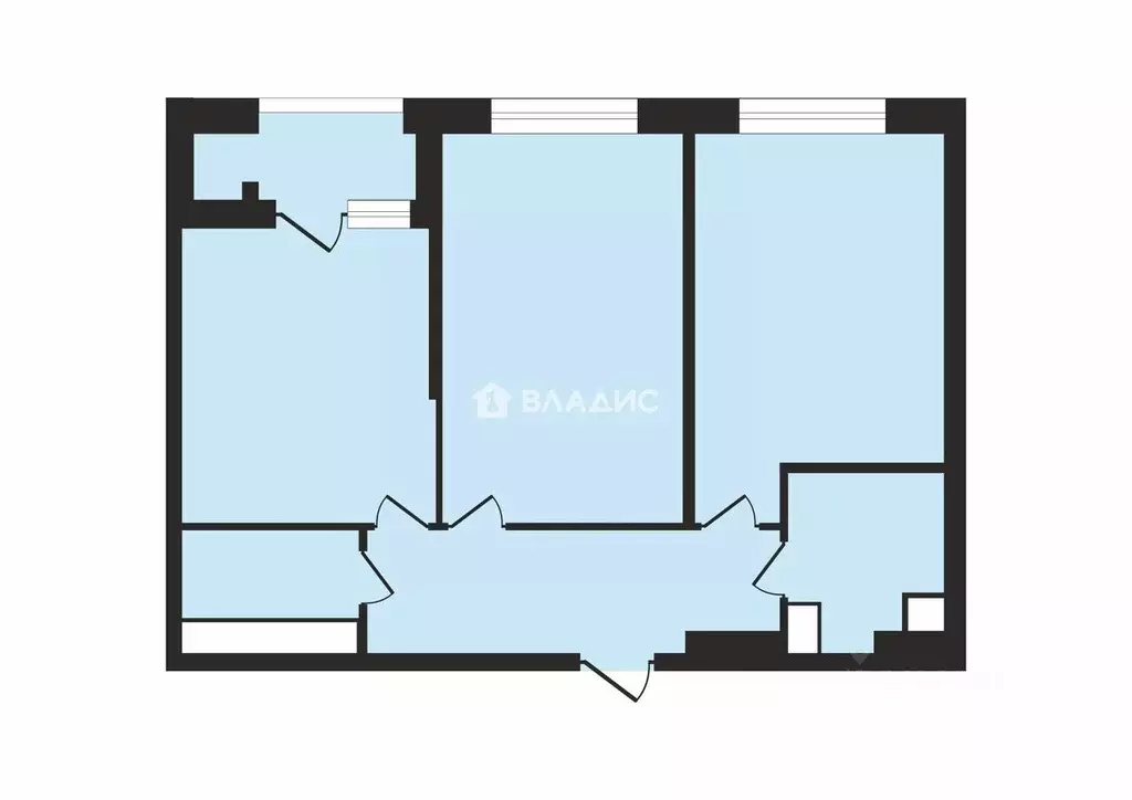 2-к кв. Московская область, Люберцы Красноармейская ул., 19 (58.0 м) - Фото 2