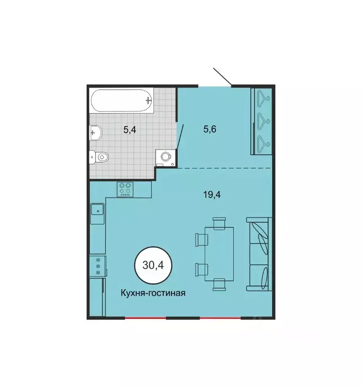 1-к кв. Ставропольский край, Михайловск Шпаковский район, пер. ... - Фото 1