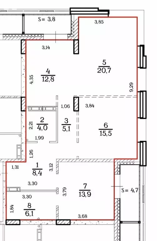 3-комнатная квартира: Хабаровск, улица Солженицына, 4А (90.3 м) - Фото 0