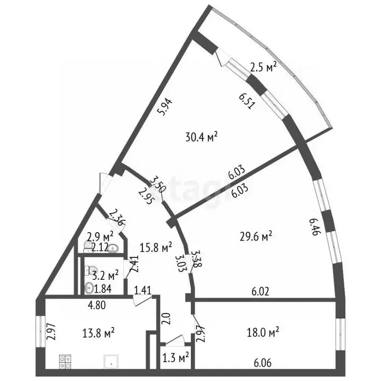 3-к кв. Забайкальский край, Чита ул. Шилова, 8А (115.0 м) - Фото 1