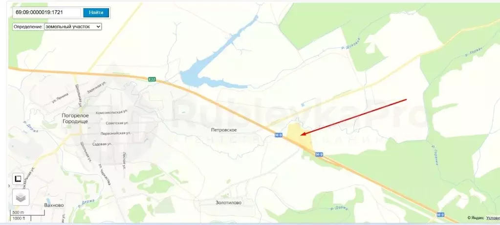 Участок в Тверская область, Зубцовский муниципальный округ М-9 Балтия, ... - Фото 1