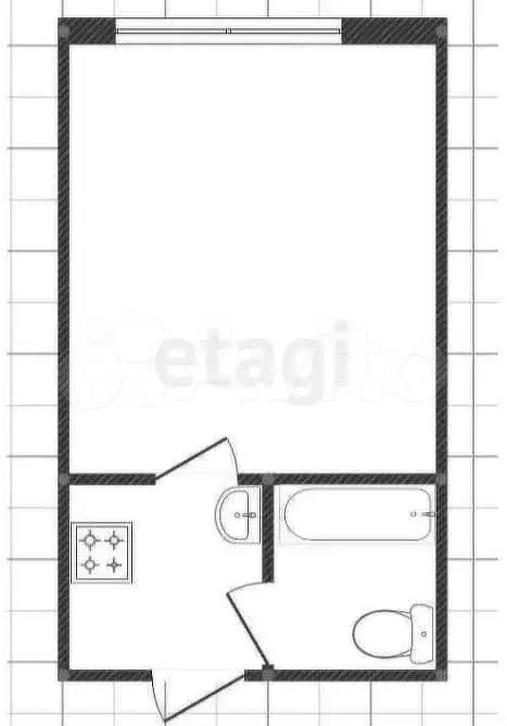 1-к. квартира, 17 м, 3/9 эт. - Фото 0