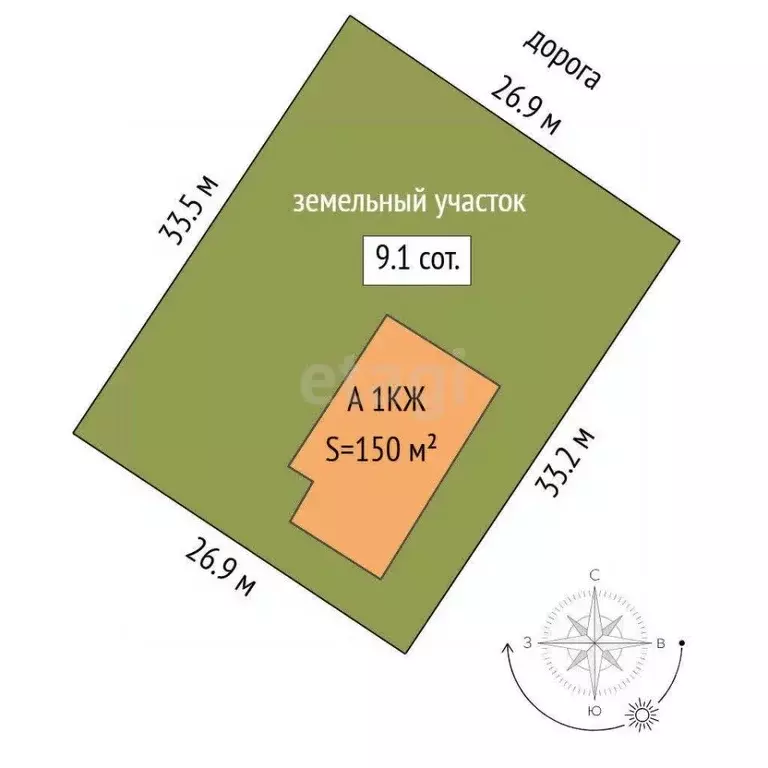 Дом в Тюменская область, Тюмень Войновка мкр, пер. Авангардный (150 м) - Фото 1