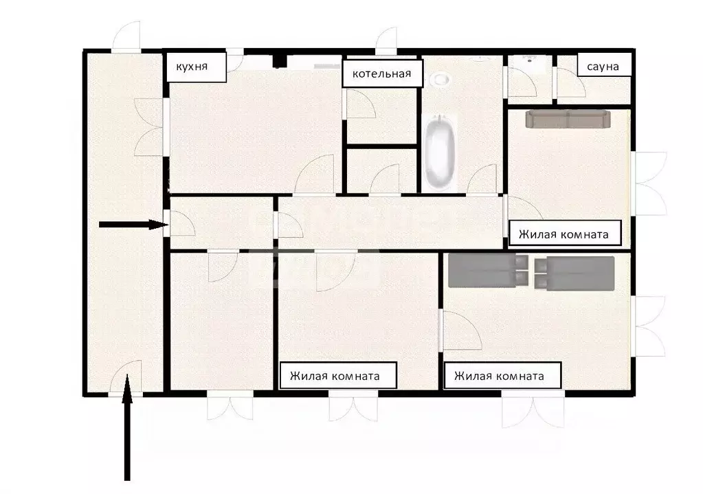 Дом в Пензенская область, Колышлейский район, Трескинский сельсовет, ... - Фото 2