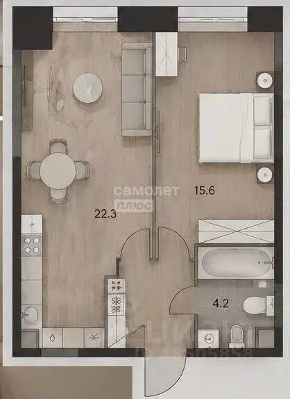 2-к кв. Москва ул. Архитектора Власова, 71к2 (47.1 м) - Фото 2