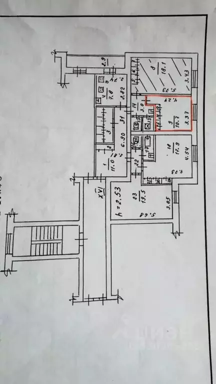 Комната Псковская область, Псков Рельсовая ул., 6 (11.0 м) - Фото 2