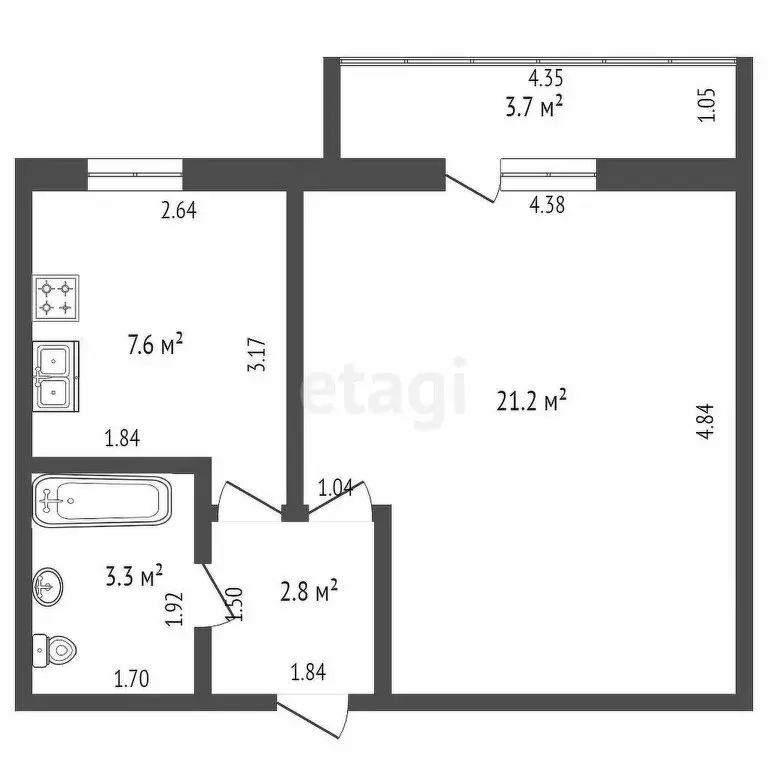 1-комнатная квартира: Йошкар-Ола, улица Якова Эшпая, 156А (58.6 м) - Фото 0
