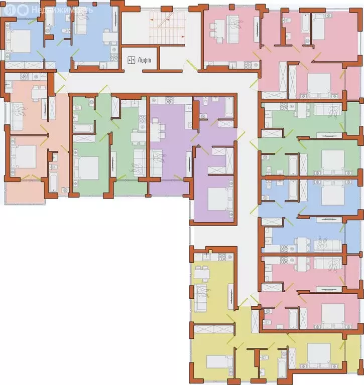 1-комнатная квартира: Светлогорск, посёлок Отрадное (38.97 м) - Фото 2