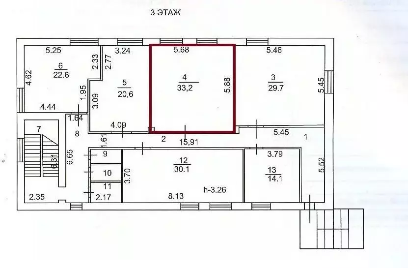 Офис в Иркутская область, Иркутск ул. Баррикад, 51/4 (33 м) - Фото 2