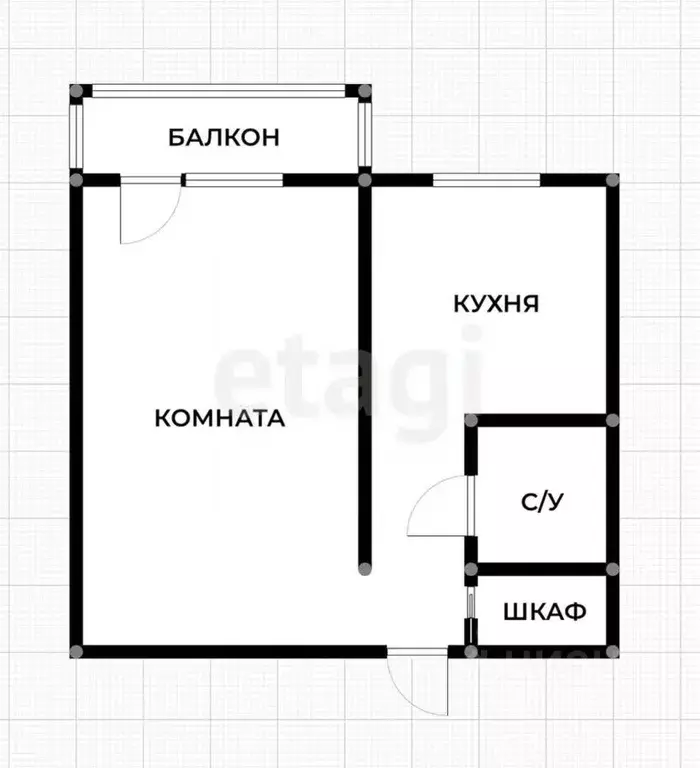 1-к кв. Приморский край, Владивосток Хабаровская ул., 10 (28.6 м) - Фото 0