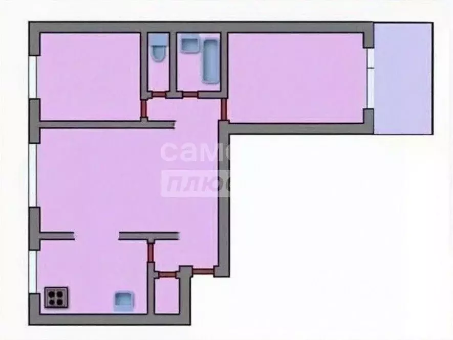 3-к кв. Москва 3-я Радиаторская ул., 8 (63.5 м) - Фото 2