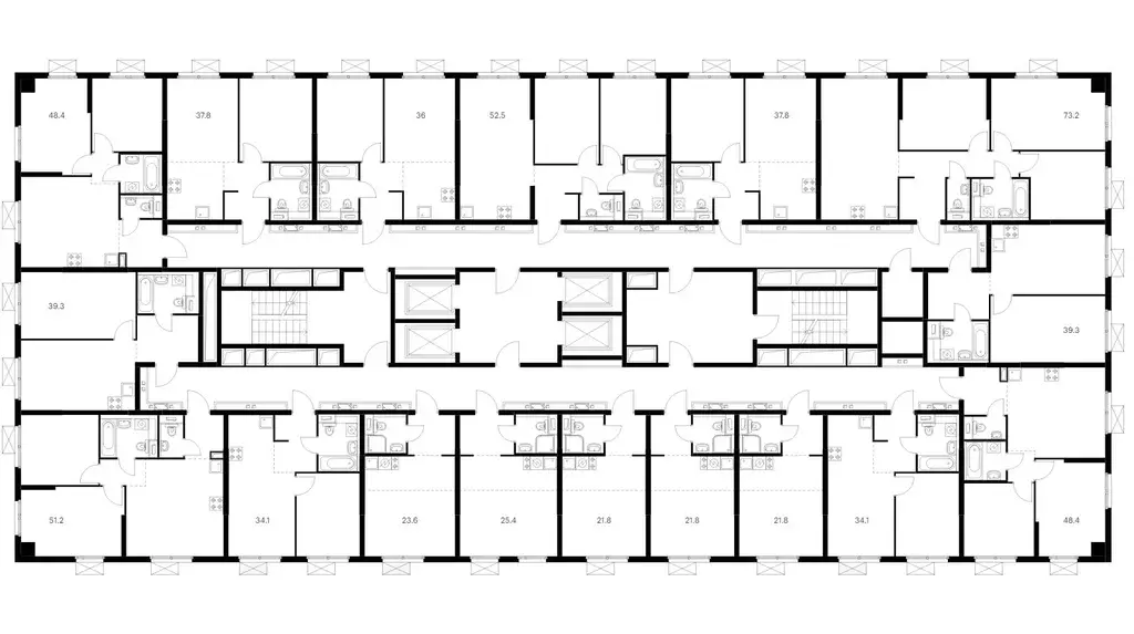 2-к кв. Москва Римского-Корсакова 11 жилой комплекс, 11 (48.4 м) - Фото 1