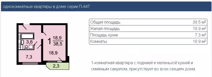 1-к кв. Москва ул. Недорубова, 27 (38.0 м) - Фото 0