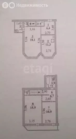 3-комнатная квартира: Липецк, Первомайская улица, 57 (77.8 м) - Фото 1