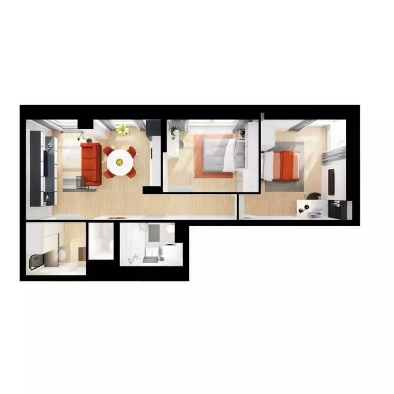 2-к кв. Москва ул. Добролюбова, 8к1 (59.4 м) - Фото 2