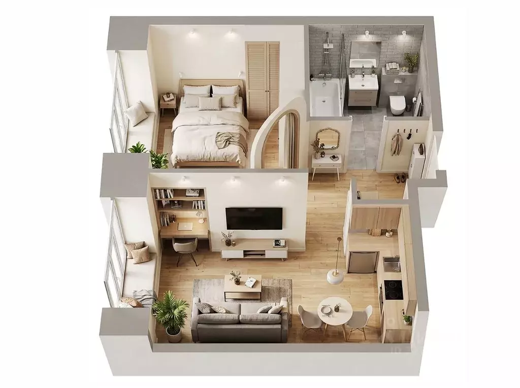 1-к кв. Санкт-Петербург наб. Обводного Канала, 169 (35.0 м) - Фото 1