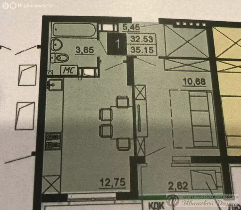 1-комнатная квартира: Самара, Южное шоссе, 11 (35 м) - Фото 0